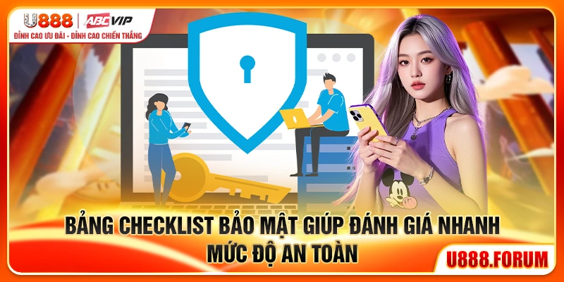 bảng checklist bảo mật đánh giá nhanh mức độ an toàn