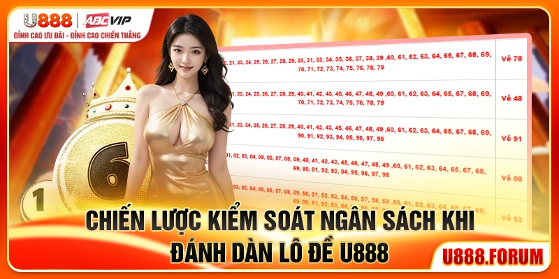 Chiến lược kiểm soát ngân sách khi đánh dàn lô đề U888