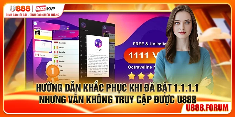 Hướng dẫn khắc phục khi đã bật 1.1.1.1 nhưng vẫn không vào được web