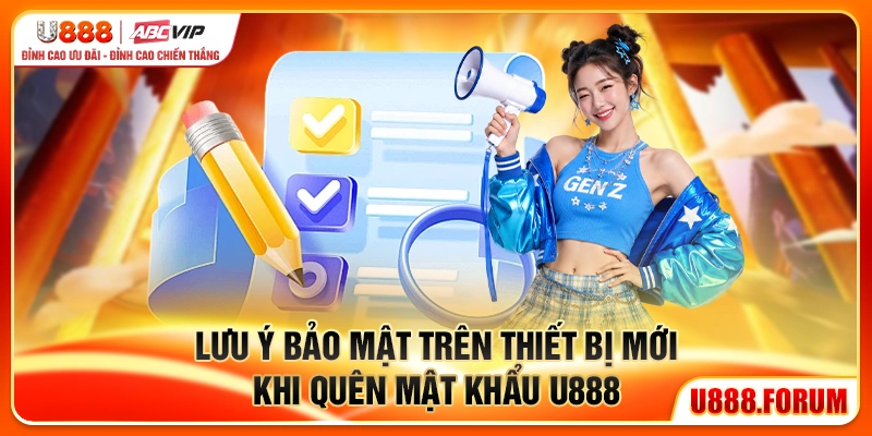 Lưu ý bảo mật trên thiết bị mới khi quên mật khẩu u888